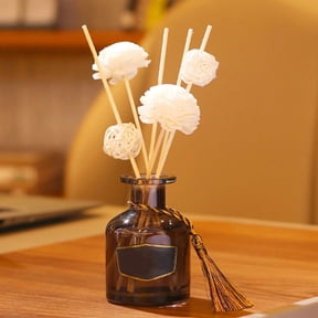 YLOHUIL Diffuser, Reed Diffusers for Home, Essential Oil Diffuser Accessory, Dried Flower and Rattan Scent Diffuser for Room Decor, Natural Wood Material
