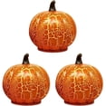 thumbnail image 1 of YLOHUIL LED Glowing Pumpkin Light, Plastic Halloween Pumpkin Decor with Warm Glow, Battery Operated Indoor Outdoor Yard Porch Decoration, 1 of 5