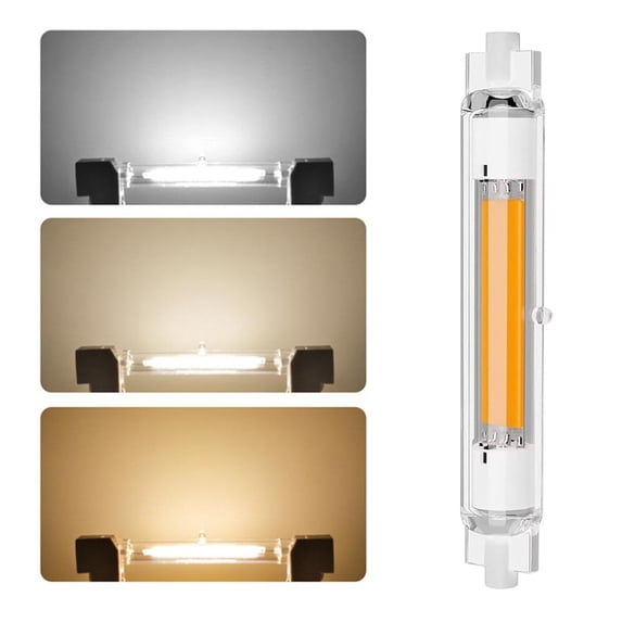 YLOHUIL R7S LED Bulb, 30W Dimmable R7S LED 118mm Replacement, 3000K Warm White 3000LM 360 Degree Beam Angle, Flicker Free LED Lamp
