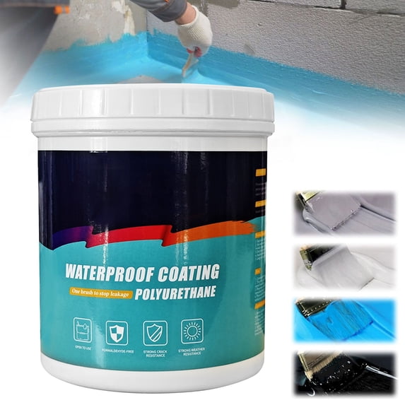 YLOHUIL Roof Sealant, Polyurethane Waterproof Coating for Leak Repair, Liquid Rubber Sealant for Walls and Bathroom, Indoor Outdoor Waterproofing Agent