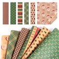 thumbnail image 1 of YLOHUIL Vintage Christmas Wrapping Paper Sheets, 19.7 x 27.6 Inch Kraft Paper for Holiday Gifts, Sustainable Biodegradable Gift Wrap for Parties and Celebrations, 1 of 3