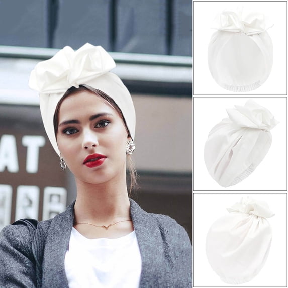 YLOMAY Gift for Mom Womens Fashion Turban Head Wrap French Retro Floral Head Scarf Stretch Hair Cap for Daily Wear Sleeping Bad Hair Days and Styling
