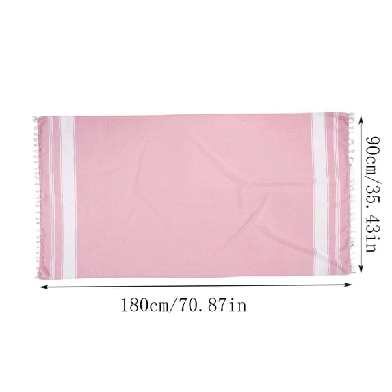 YLOMAY Modern Flat Weave Beach Towel 2026 Sand Free Quick Dry Lightweight for Pool Travel Vacation 90x180cm
