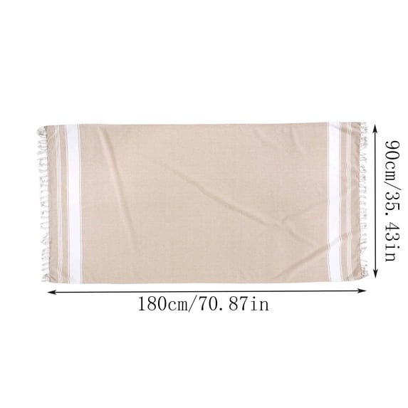 YLOMAY Modern Flat Weave Beach Towel 2026 Sand Free Quick Dry Lightweight for Pool Travel Vacation 90x180cm