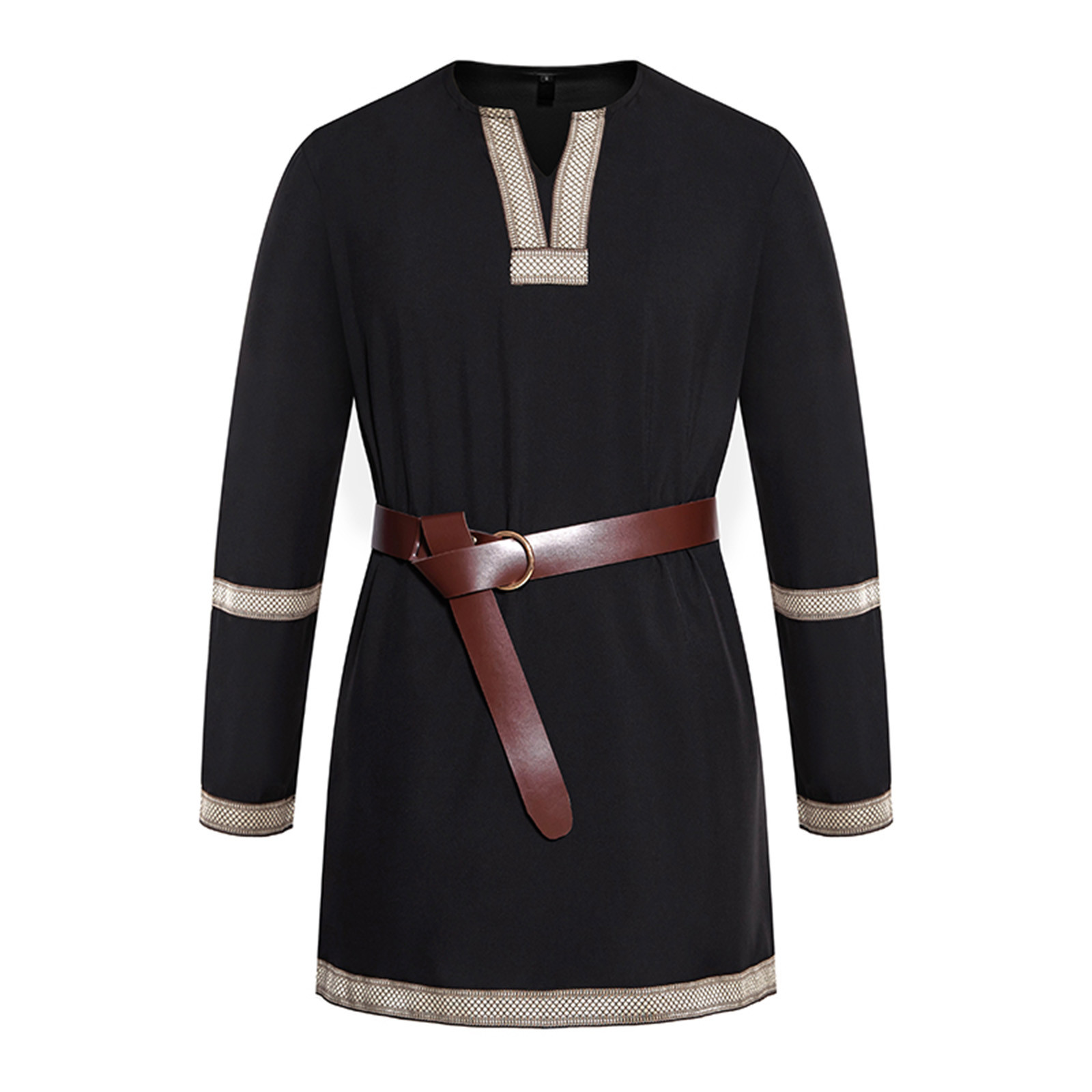 Medieval Shirt Men Medieval Viking Tunic - Renaissance Pirate Knight ...