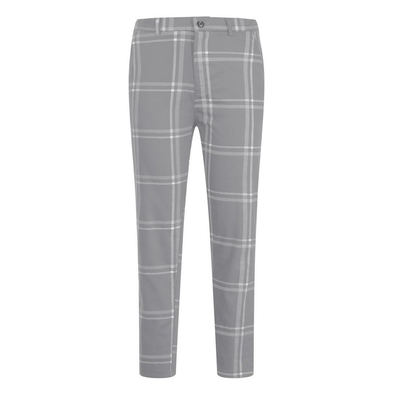 Burgundy plaid pants mens deals