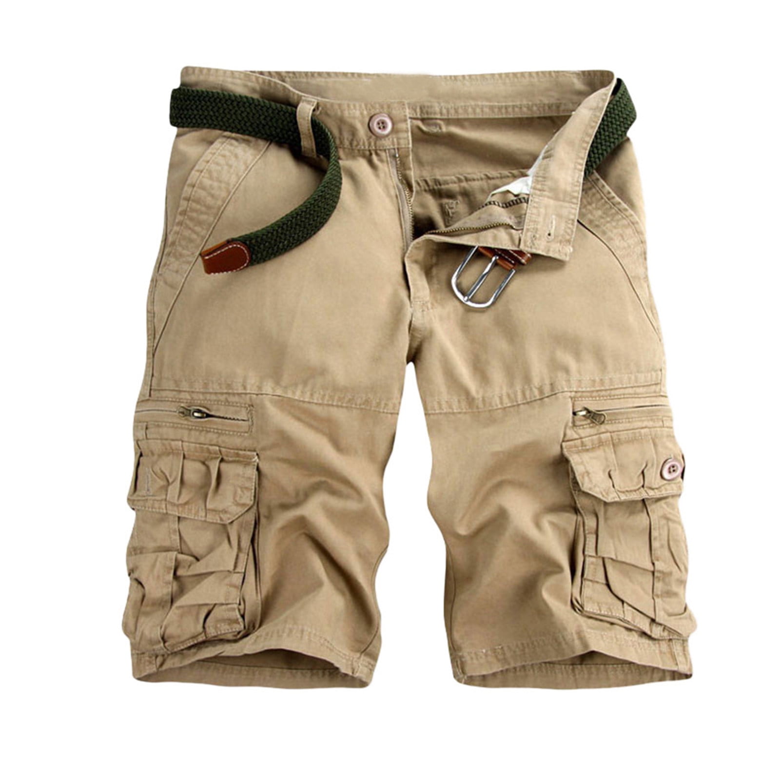 Men’s Size good 42 x 9 Cargo Shorts Hiking Outdoors Beige Khaki