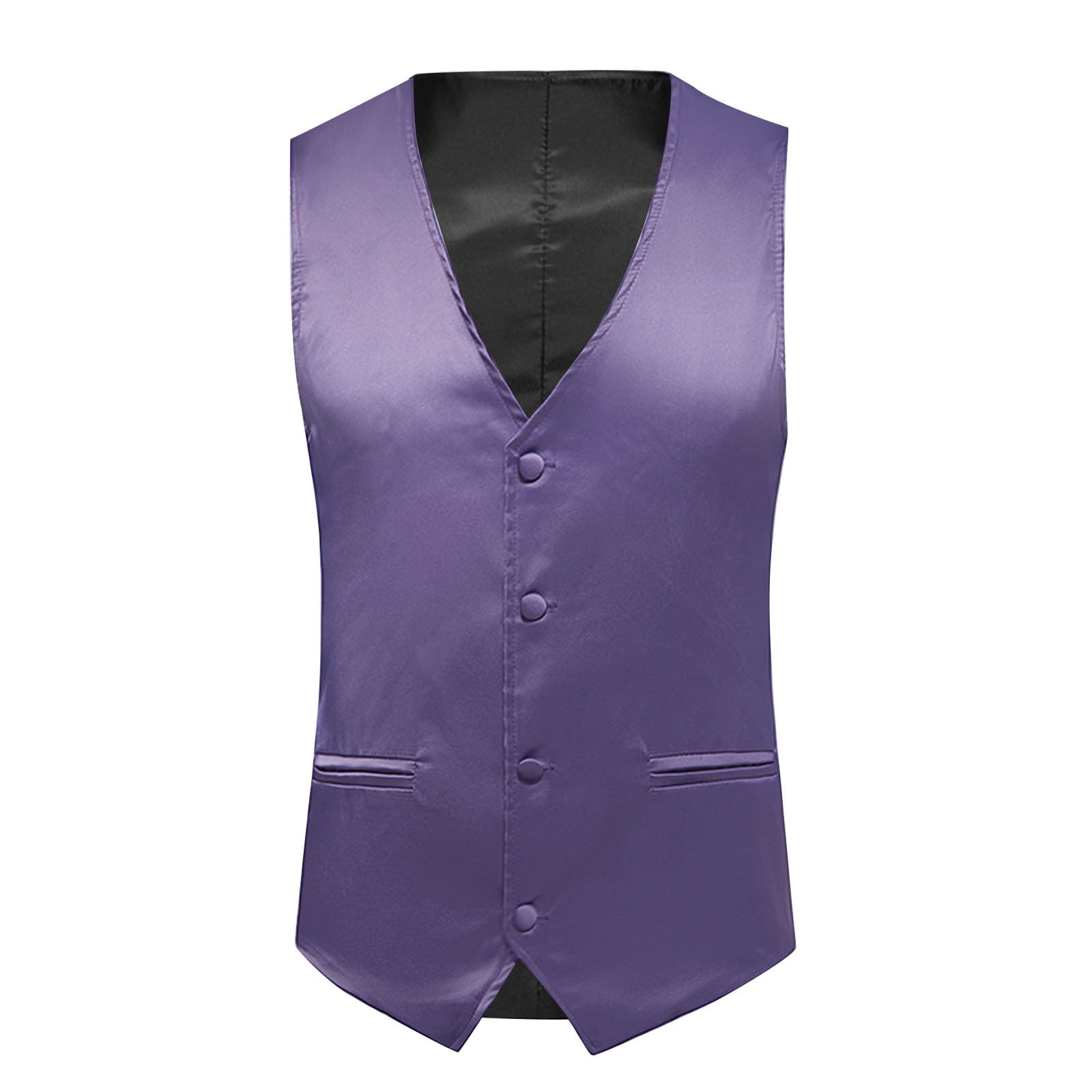 YLSDL Men s Herringbone Tweed Vest British Wedding Premium Wool Blend Suit Vest Business Formal Dress Vests Waistcoat Stage Costume Vest Tops Blouse Purple 6 Walmart