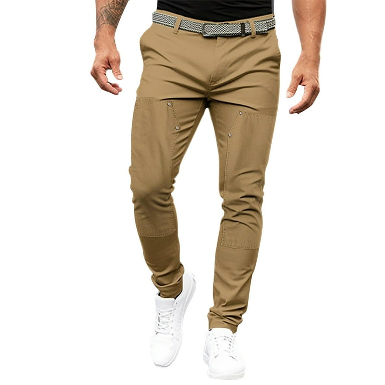 Skinny cargo work trousers deals