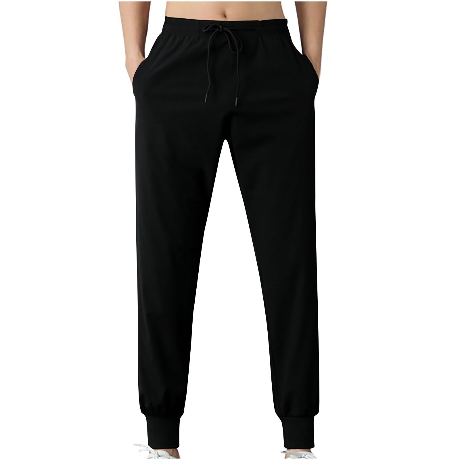 SHENHE Men's Cross Print Joggers - Drawstring Waist Tapered Sweatpants For Casual Wear & Street Style