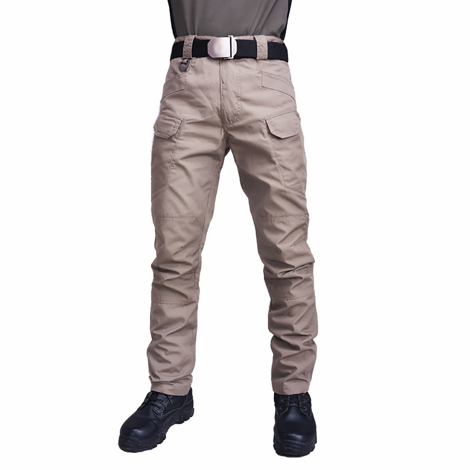 YLSDL Men's Tactical Pants Multiple Pocket Elasticity Military Trousers