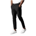 thumbnail image 1 of YLSDY Active Chinos, Active Pants Men, Mens Chinos Slim Fit Stretch Skinny Tapered Dress Pants Casual Solid Trousers Black XXXL, 1 of 6