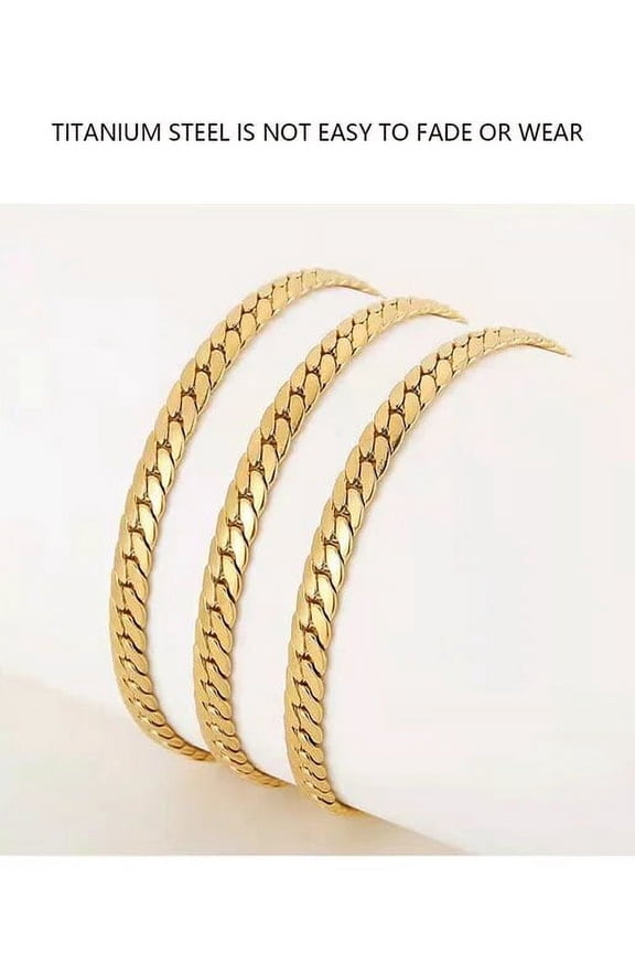 1pc 3/5/6 mm Men Stainless Steel Cuban Link Chain Bracelet Necklace Fashion Hip Hop Chain Necklace Male Jewelry gift Gift LT