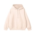 thumbnail image 1 of YLSDY Basic Hoodies for Men Unisex Fall Solid Color Drawstring Hoodie Sweatshirt Long Sleeve Kangaroo Pocket Pullovers Top Beige M, 1 of 2