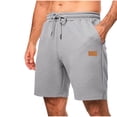 thumbnail image 1 of YLSDY Beach Yoga Shorts for Men Casual Loose Breathable Athletic Workout Short Elastic Waist Drawstring Summer Shorts Gray M, 1 of 6