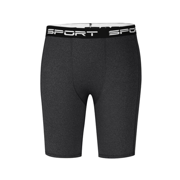 YLSDY Compression Shorts Men Spandex Running Sport Under Shorts Cool Dry Athletic Underwear Muscle Support Black M