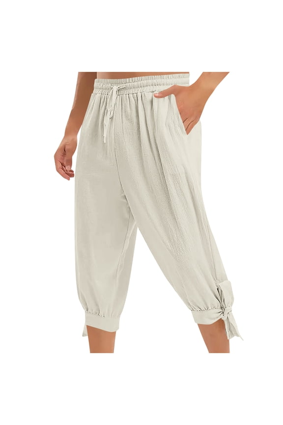 Fashion Men's Pirate Costume Shorts Renaissance Costume Men Banded Medieval Pants Halloween Viking Trousers with Pockets Beige XXL