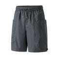 thumbnail image 1 of YLSDY Fashion Men's Quick Dry Swim Trunks with Zipper Pockets Beach Shorts Bathing Suits for Men - Mesh Liner Shorts Dark Gray XXXXL, 1 of 4