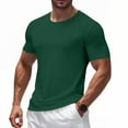 thumbnail image 1 of YLSDY Fashion Mens Workout Shirts Quick Dry, Mens Running Top Athletic Tee Moisture Wicking Crewneck Gym T-Shirts Short Sleeve Green XL, 1 of 7