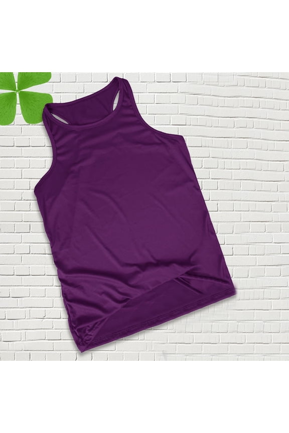 Fashion Stringer Tank Tops Men Workout Compression Mucsle Sleeveless Undershirts Comfy Basketball Running Black Athletic Tops Purple XXL