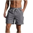thumbnail image 1 of YLSDY Fashion Women's Cotton Casual Bermuda Shorts with Drawstring Waist and Pockets Comfy Loose Soft Pajama Bottom Sweat Shorts Dark Gray L, 1 of 7