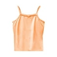 thumbnail image 1 of YLSDY Girls' Bowknot Camisole Cotton Tank Top Undershirt Adjustable Shoulder Strap Cami Crop Tops Orange 9 Years, 1 of 6