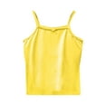 thumbnail image 1 of YLSDY Girls' Bowknot Camisole Cotton Tank Top Undershirt Adjustable Shoulder Strap Cami Crop Tops Yellow 3 Years, 1 of 6