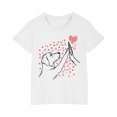 thumbnail image 1 of YLSDY Girls Cotton T Shirts Comfy Blouse Crew Neck Short Sleeve Loose Fit T-Shirts Kids Dog Love Pattern Flowy Tops White 9 Years, 1 of 5