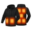 thumbnail image 1 of YLSDY Heated Jacket, Heated Hoodies for Men Women Lightweight Winter Warm USB Electric Outdoor Sweatshirts Jackets Unisex Black XXXL, 1 of 9
