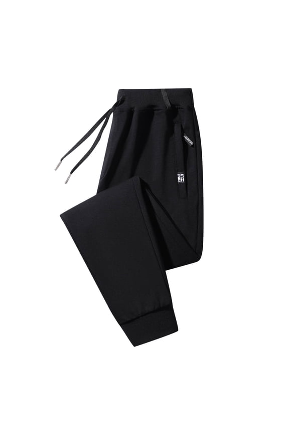 Hiking Pants Men Waterproof Lightweight Running Joggers Quick Dry Athletic Pant Sports and Outdoors with Zipper Pockets Black M