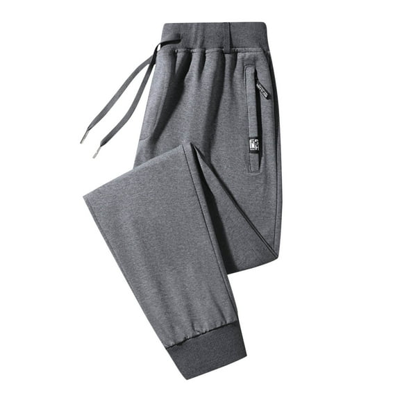 YLSDY Hiking Pants Men Waterproof Lightweight Running Joggers Quick Dry Athletic Pant Sports and Outdoors with Zipper Pockets Gray M