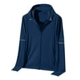 thumbnail image 1 of YLSDY Long Sleeve Hoodies for Man Fall Winter Rayon Color Block Sun Protection Hooded Cardigan Outerwear Man 2025 Zip Up Shirts Dark Blue XXXL, 1 of 8