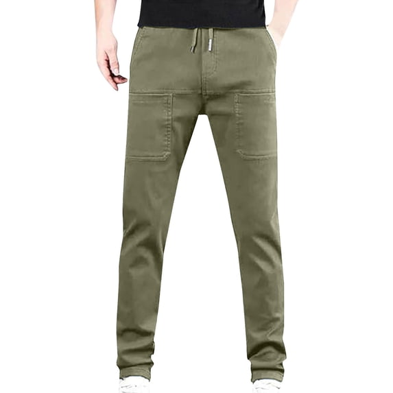 YLSDY Men Comfy Cargo Pants, Multipants - High Stretch Multi-Pocket Durable Cargo Pants, Waterproof Outdoor Cargo Pants Army Green XXL
