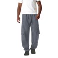 thumbnail image 1 of YLSDY Men's Baggy Cargo Pants with Flap Pockets Elastic Waist Workout Joggers Stretch Hiking Drawstring Lounge Trousers Gray S, 1 of 7
