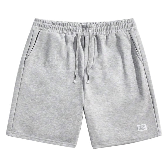 YLSDY Men's Basketball Sports Shorts Casual Summer Comfy Sweat Running Workout Gym Shorts with Pockets and Elastic Waist Gray XL