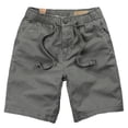 thumbnail image 1 of YLSDY Men's Beach Lightweight Work Trunk Cotton Pull On Jogger Shorts Elastic Waist Drawstring Linen Short Gray M, 1 of 9