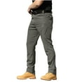 thumbnail image 1 of YLSDY Men's Cargo Pants Classic Multiple Pockets Tactical Trousers Solid Color Comfort Outdoor Sport Pants Stylish Streetwear Full Length Trackpants Gray XXL, 1 of 3