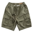 thumbnail image 1 of YLSDY Men's Cargo Shorts Stretch Quick Dry Golf Shorts with Pockets Outdoor Summer Hiking Cropped Cargo Pants Army Green L, 1 of 2