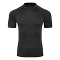thumbnail image 1 of YLSDY Men's Compression 1/4 Zipper T Shirts 2026 Spring Summer Short Sleeve Quick Dry Shirts Quarter-Zip Work Short Sleeve Tops Black XL, 1 of 7