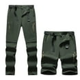 thumbnail image 1 of YLSDY Men's Convertible Hiking Pants Zip Off Lightweight Quick Dry Fishing Camping TStylishl Climbing Outdoor Cargo Pants Army Green 12, 1 of 8