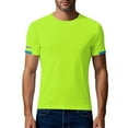 thumbnail image 1 of YLSDY Men's Quick Dry T Shirts Athletic Running Gym Sleeved Round Neck Solid Golf Daily Casual Stylish Collared Shirts 2025 Green XXXL, 1 of 8