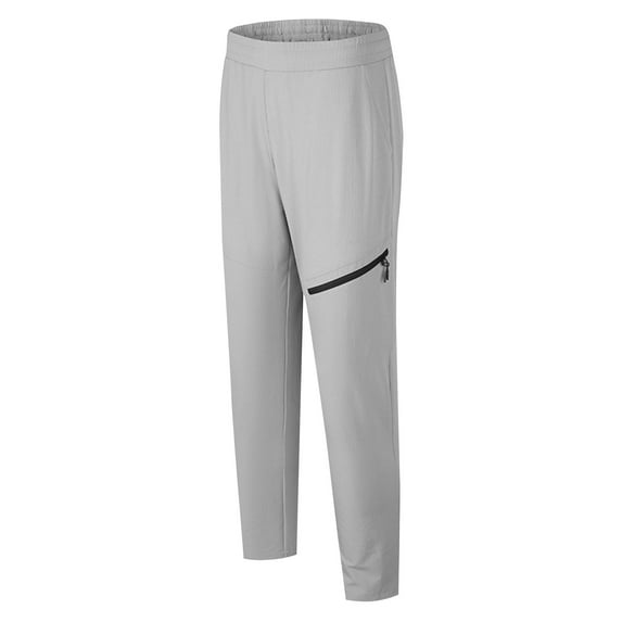 YLSDY Men's Hiking Pants Lightweight Slim Fit Summer Outdoor Golf Athletic Workout Pants Casual Quick Dry Running Sweatpant Gray XXXXL