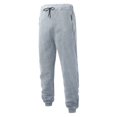 thumbnail image 1 of YLSDY Men's Joggers with Pockets – Fleece Mens Sweatpants with Zipper, Gym Joggers Men, Workout Sweat Pants Gray L, 1 of 4