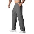 thumbnail image 1 of YLSDY Men's Lightweight Athletic Pants with Pockets Straight Leg Quick Dry Sweatpants Casual Gym Workout Pants Dark Gray M, 1 of 7