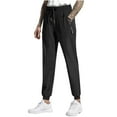 thumbnail image 1 of YLSDY Men's Lightweight Hiking TStylishl Pants Quick Dry Jogger Pants Men Stretch Slim Fit Golf Athletic Pants Elastic Waist Black 6, 1 of 7