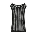 thumbnail image 1 of YLSDY Men's Mesh Knit Tank Tops Fashion Fishnet Transparent Sleeveless Shirts Lightweight Crew Neck Breathable Tops Slim Fit Muscle Sport Clothing Black S, 1 of 4