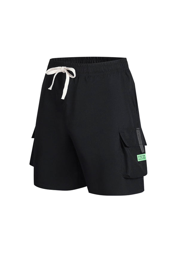 Men's Mountain Bike Shorts Outdoor Quick Dry Lightweight Cycling Shorts Bicycle Riding Shorts with Pockets Black M