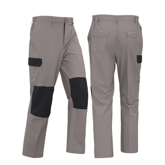 YLSDY Men's Outdoor Work Pants Tactical Athletic Pant Casual Cargo Trousers Hiking Bottoms Construction Knee Pad Pants Khaki XXXXXL