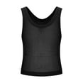 thumbnail image 1 of YLSDY Men's Rib Knitted Beach Tank Tops Sleeveless Muscle Gym Mesh Shirts Quick Dry Workout Athletic Pullover Summer Shirt Black XL, 1 of 4