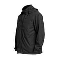 thumbnail image 1 of YLSDY Men's Fashion Water Resistant Windbreaker Jacket Hooded Zipper Outdoor Sport Running Travel Lightweight Packable Rain Black S, 1 of 5
